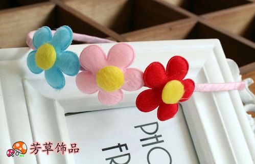 辽宁鞍山儿童 女童 宝宝 新款饰品发饰 头饰饰品 花发箍 头箍 批发1.